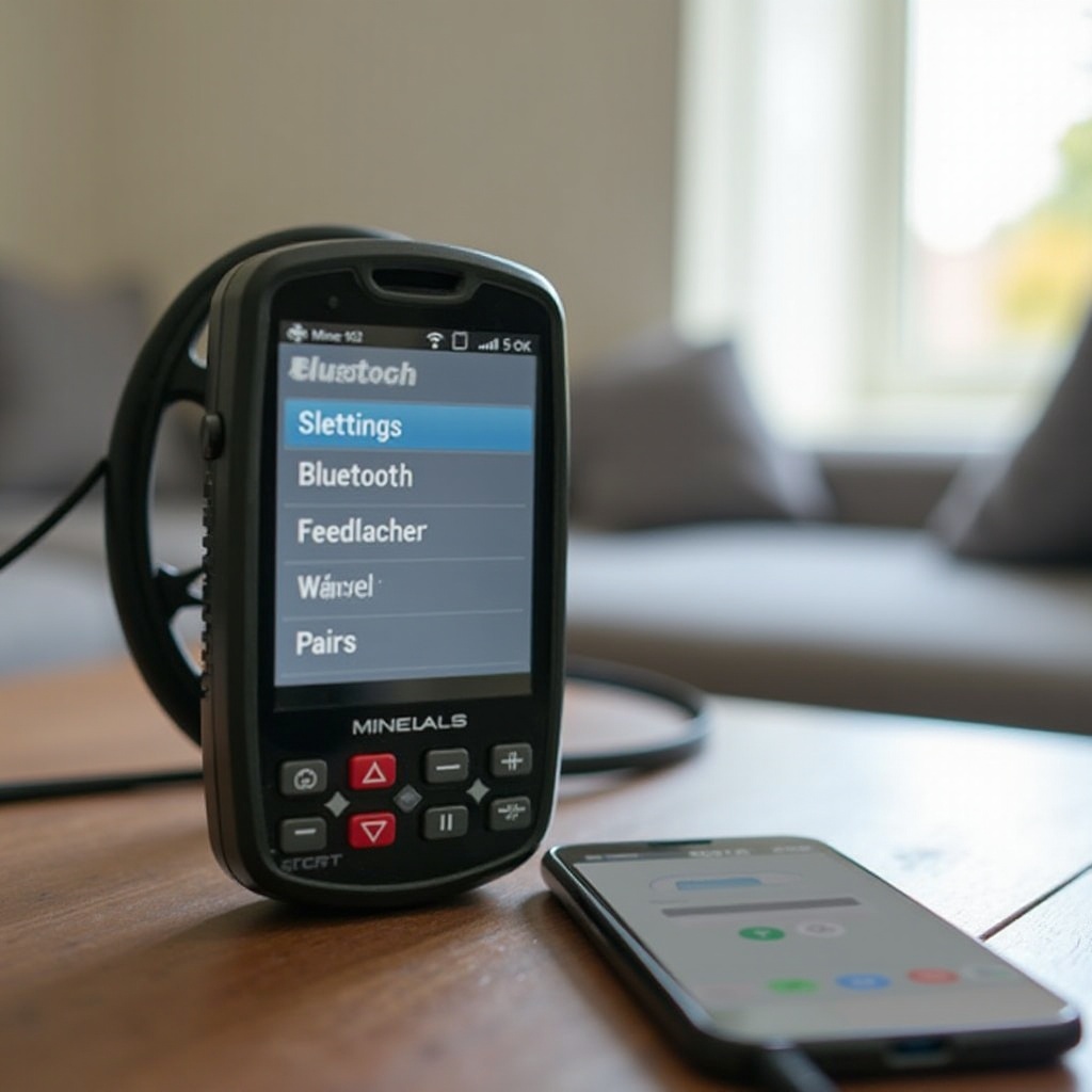 cómo emparejar auriculares con el Minelab 800 a Android