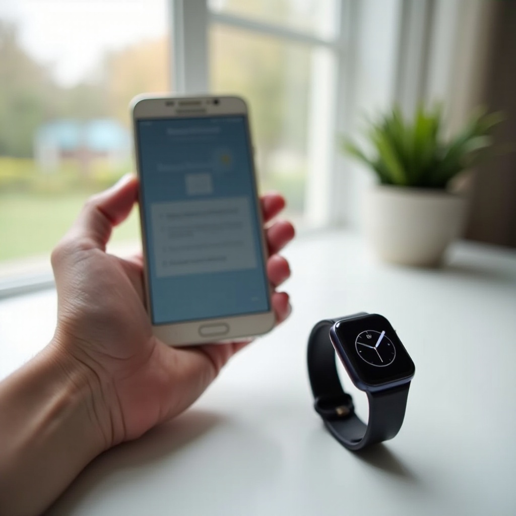 cómo emparejar un reloj inteligente con Samsung